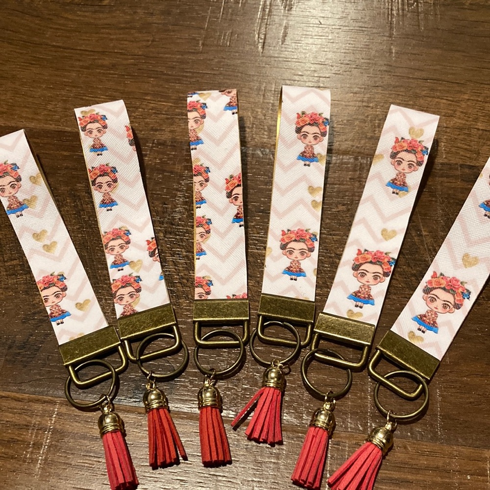 Frida Wrist Key Fob Chain. Great for gifts.